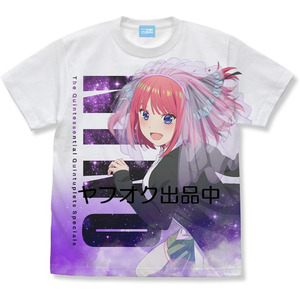 新品 コスパ 五等分の花嫁∽ 中野 二乃 フルグラフィックTシャツ XLサイズ フルグラTシャツ