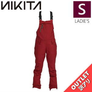 【OUTLET】 NIKITA EVERGREEN STRETCH BIB PNT カラー:MERLOT Sサイズ レディース スノーボード スキー パンツ PANT アウトレット