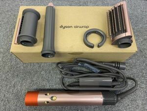 C461-I39-9018 dyson ダイソン airwrap エアラップ ヘアスタイラー ドライヤー HS05 ピンク系 通電確認済み 箱付き