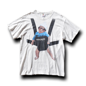 2000s THE HANGOVER ムービーTシャツ 表記L ハングオーバー！消えた花ムコと史上最悪の二日酔い 映画 ビンテージ USA 古着