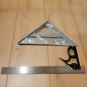 2点セット☆スコヤ　丸のこガイド　三角　定規丸鋸　丸ノコ　木工　　水平　DIY