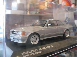 即決可★ソリド1/43メルセデスベンツ560SEC AMG WIDEBODY シルバー☆