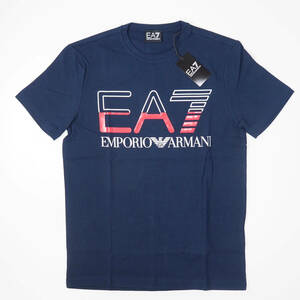 新品正規品 Emporio Armani EA7 エンポリオ アルマーニ 3RPT07 PJLBZ クルーネック Tシャツ ネイビー M