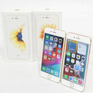 Apple iPhone 6S 16GB / 32GB ゴールド / ローズゴールド ドコモ docomo 2点 セット スマートホン アップル 箱付き Kキ66