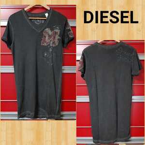 購入12000円 DIESEL ディーゼル ウォッシュ加工 Tシャツ S