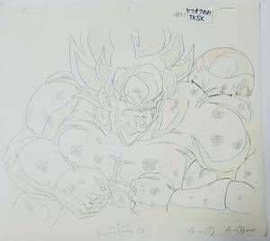 貴重　ドラゴンボールZ　初期のスーパーサイヤ人　孫悟空　フリーザ　原画と修正原画　その１　検)　セル画　鳥山明　