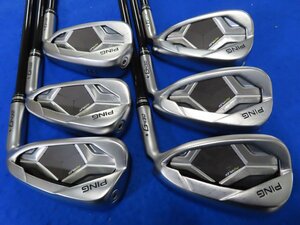 【中古】PING（ピン）2022～2023 G430 IRON（アイアン）6本セット　6I～W、45°【SR】ALTA J CB BLACK カーボンシャフト