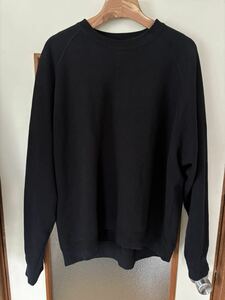 グラフペーパー　24ss LOOPWHEELER for Graphpaper Raglan Sweat サイズ1 ブラック