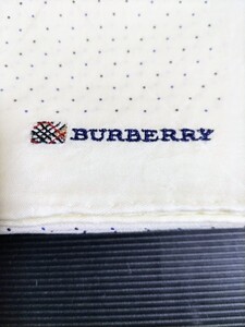 【未使用】バーバリーBURBERRY メンズ大判ブランドハンカチ