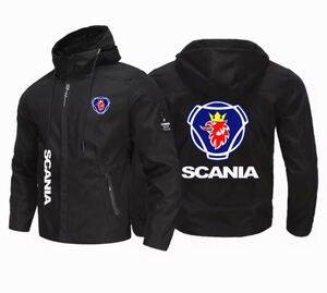 SCANIA メンズフード付きスリムフィットジャケット,カジュアルウインドブレーカー,S〜3XL/カラー選択可