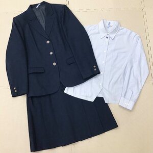 O943/T(中古)栃木県 宇都宮北高校 女子制服3点 /指定品/大きいサイズ/170B/LL程度/W78/ブレザー/ブラウス/スカート/MIND NOTE/卒業生品