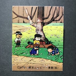 ★昭和当時物！　ミニカード　天才バカボン　132番　第3弾ブロック　レアブロック　駄菓子屋 昭和 レトロ　【管A90】