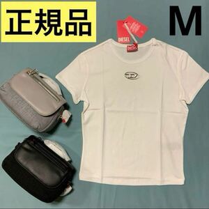 洗練されたデザイン DIESEL ディーゼル 正規品 Tシャツ T-UNCUTIE-LONG-OD 白 ホワイト オーバルD M A15402 OHERS 2024−2025秋冬新商品