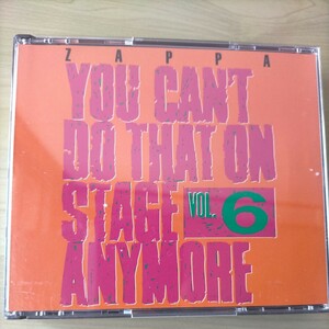 フランクザッパ/ FRANK ZAPPA/YOU CANT DO THAT ON STAGE ANYMORE VOL.6