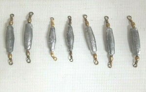 ☆タル付き オモリ☆フリ☆ナツメ型☆根魚☆重り☆釣り☆中通り☆