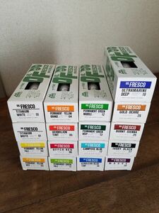 未使用品 OFFCO OIL FRESCO 絵具 110ml 17点 セット オイル フレスコ 画材 美術 油絵 水彩 日本 画 絵画 用品 道具 アート JAPAN 日本製 