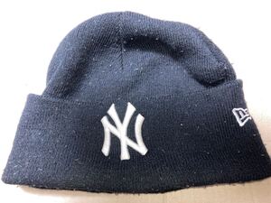 【NEW ERA New York Yankees】ニューエラ ニューヨーク・ヤンキース ニットキャップ 帽子 黒★MLB メジャーリーグ 大リーグ MERCHANDISE