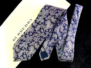 ♪今週の特売980円～♪1973♪状態並品【BURBERRY】バーバリー【ペイズリー 花 植物 柄】