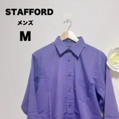 STAFFORD 古着 ビンテージ 長袖 シャツ オーバーサイズ コットン