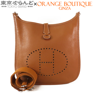 101764710 エルメス HERMES エヴリン 3 GM □R刻印 茶 ゴールド シルバー金具 トリヨン ショルダーバッグ レディース