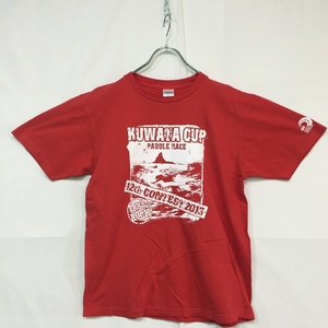 【人気】KUWATACUP PADDLERACE 2013 茅ヶ崎 桑田圭祐杯 バックプリント Tシャツ レッド コットン100％ サイズL/S3498