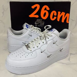 ★送料無料★【新品】26cm Nike WMNS Air Force 1 Low ナイキ ウィメンズ エアフォース1 ロー ’07 LX シスターフッド CHROME LUEX 白