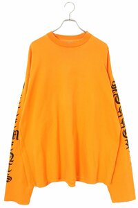 ヴェトモン VETEMENTS 16SS SS16TP14 サイズ:S アームプリントオーバーサイズ長袖カットソー 中古 SB01