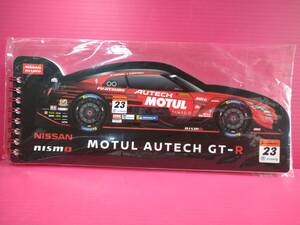 NISSAN nismo スーパーGT GT-R GT500 メモ帳 23号車 3号車 SUPER GT MOTUL AUTECH CRAFT SPORTS 日産 ニッサン ニスモ 未開封