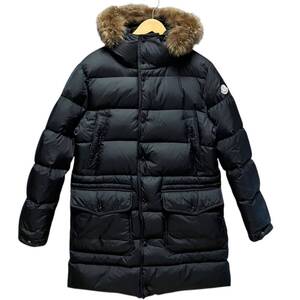 MONCLER モンクレール SENEGA セネガ ダウンコート コヨーテファー ブラック ナイロン メンズ サイズ0 国内正規品