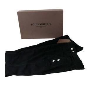 LOUIS VUITTON ルイヴィトン Pantalon M パンタロン レディース ロングパンツ 長ズボン ウール100％ ブラック NT