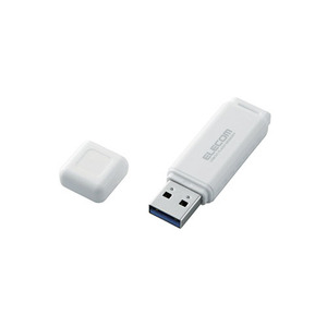 【5個セット】エレコム USBフラッシュ/16GB/USB3.0/ホワイト MF-HSU3A16GWHX5