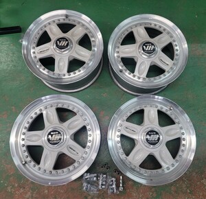 RAYS VOLK RACING　15inc　6.5j　+44　114.3　5H　レイズ　ボルク　グループC　専用ナット付き　4本セット　旧車　