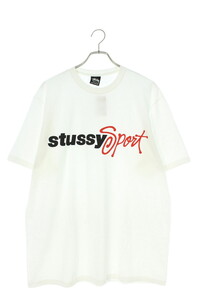 ステューシー Tシャツ 24SS サイズ:L スポーツスクリプトTシャツ 中古 SB01