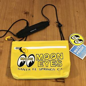 MOONEYES ウォーター 送料込み プルーフ 防水 サコッシュ バッグ イエロー 黄色 ムーンアイズ バイク 自転車 などに