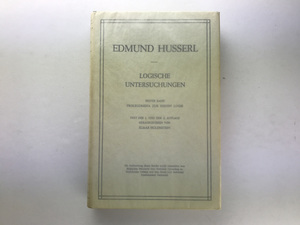 Husserliana B.18: Logische untersuchungen. Erster band: Prolegomena zur reinen logik, Nijhoff フッサール