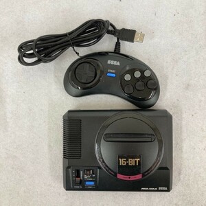 B014-O57-149 SEGA セガ MEGA DRIVE メガドライブ ミニ 16-BIT 本体 HAA-2520/コントローラー 付き MD 16ビット ⑩