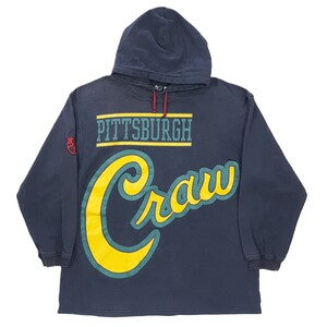 90s USA製 NLB by UNDERGROUND RAILROAD Pittsburgh Crawfords ピッツバーグ クロフォード パーカー XL ニグロリーグ