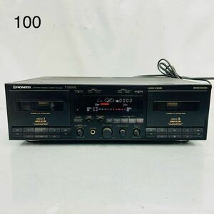 5SC100 Pioneer パイオニア カセットデッキ T-535WR オーディオ機器 通電OK 中古 現状品 動作未確認