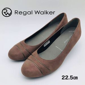 【美品】Regal Walker ヌバック調パンプス 22.5cm ウェッヂ