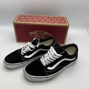 ◎11199 中古 26.5ｃｍ VANS OLD SKOOL バンズ オールドスクール 黒/白 VN000D3HY28