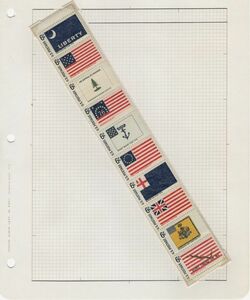 切手・アメリカ合衆国・国旗の歴史シリーズ 全10種・1968年・A-02(2)