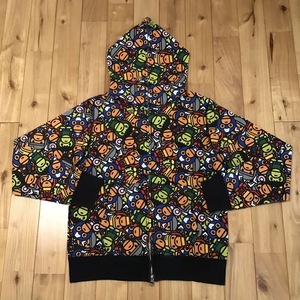 MARVEL COMICS × BAPE フルジップ パーカー Sサイズ a bathing ape hoodie マイロ milo エイプ ベイプ アベイシングエイプ マーベル y38