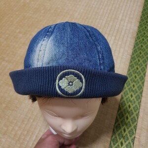 2way EVISU ハット ハンチング キャンシー帽 ニット デニム サイズM? 