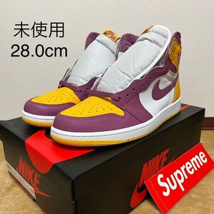 未使用 国内正規品 NIKE AIR JORDAN 1 RETRO HIGH OG US10/28.0cm 替紐、タグ付き 555088 706 ナイキ エア ジョーダン supreme ステッカー