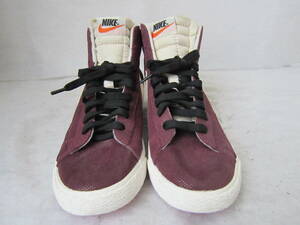 NIKE WMNS BLAZER MID SUEDE VNTG（ナイキ Wブレザーミッド スエード ヴィンテージ）[518171 611] 紫白　wm24㎝ US7　2014年製　ok2405B