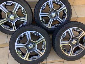 ★スズキ ハスラー 純正アルミホイール 15X4.5J PCD100 4H ET45 165/60R15 美品 4本★