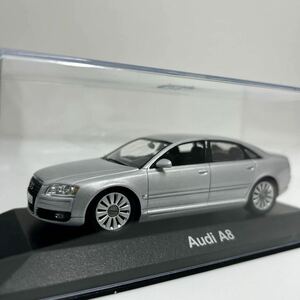 Audi ディーラー特注 MINICHAMPS 1/43 アウディ A8 Silver 2代目 D3 クワトロ シルバー セダン ミニチャンプス ミニカー モデルカー