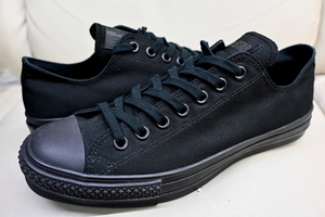 新品未使用 ビームス購入 CONVERSE コンバース ALL STAR オールスター J OX 日本製 japan BLACKMONOCHROME ブラック 黒 US9 27.5センチ