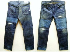 即決[L]NEIGHBORHOOD 2003年 NARROW STRAIGHT ナロー パッチワーク サベージデニム SAVAGE DCNH-PT-10 パンツ■5303