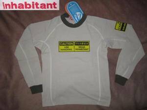 初期物！デッドストック！新品！ inhabitant インハビタント 手摺狂会 4sweatant ロンT XXS 長袖Tシャツ